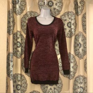 Maurices burgundy sweater dress.
